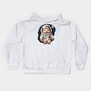 Hedgehog astronaut Kids Hoodie